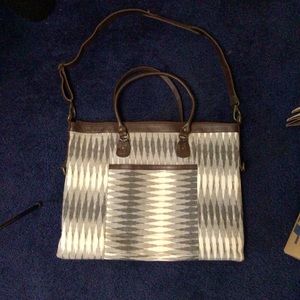 NOONDAY COLLECTION LARGE CARRY/SHOULDER BAG